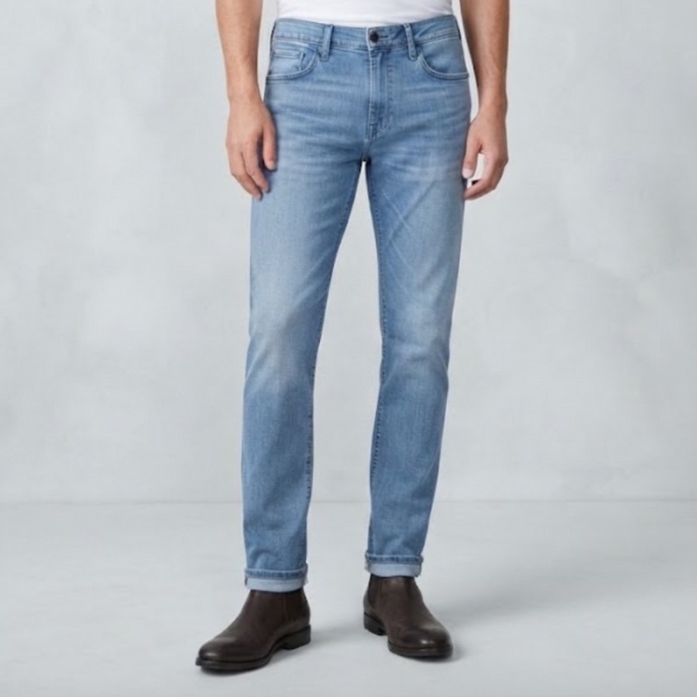 Paige Federal Slim Straight Leg Jeans Mens 36 Medium Blue Transcend Denim USA